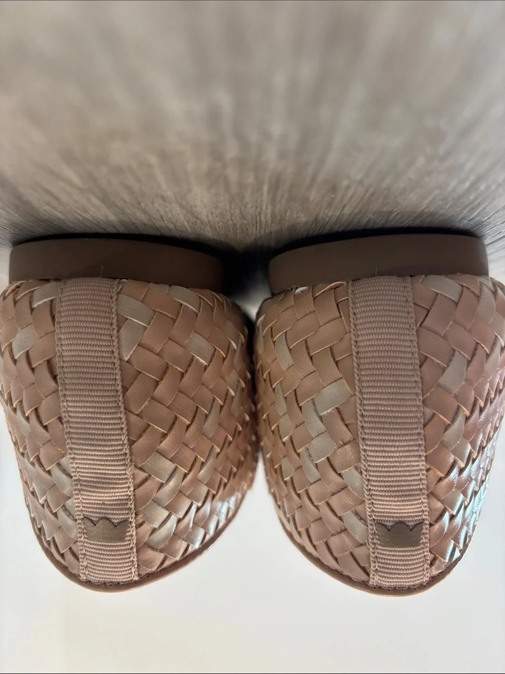 Birdies Pink Woven Loafers